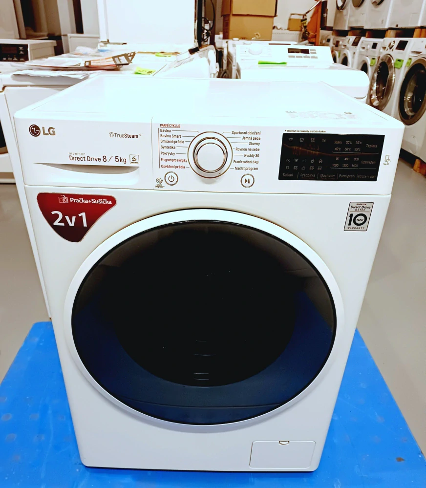 Pračka+sušička LG 8 Kg, 1400 ot. ZÁRUKA