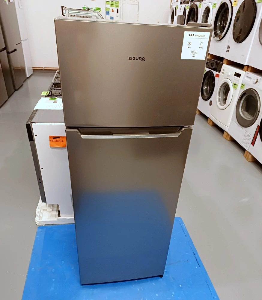 Nová lednice SIGURO 143 cm, ZÁRUKA