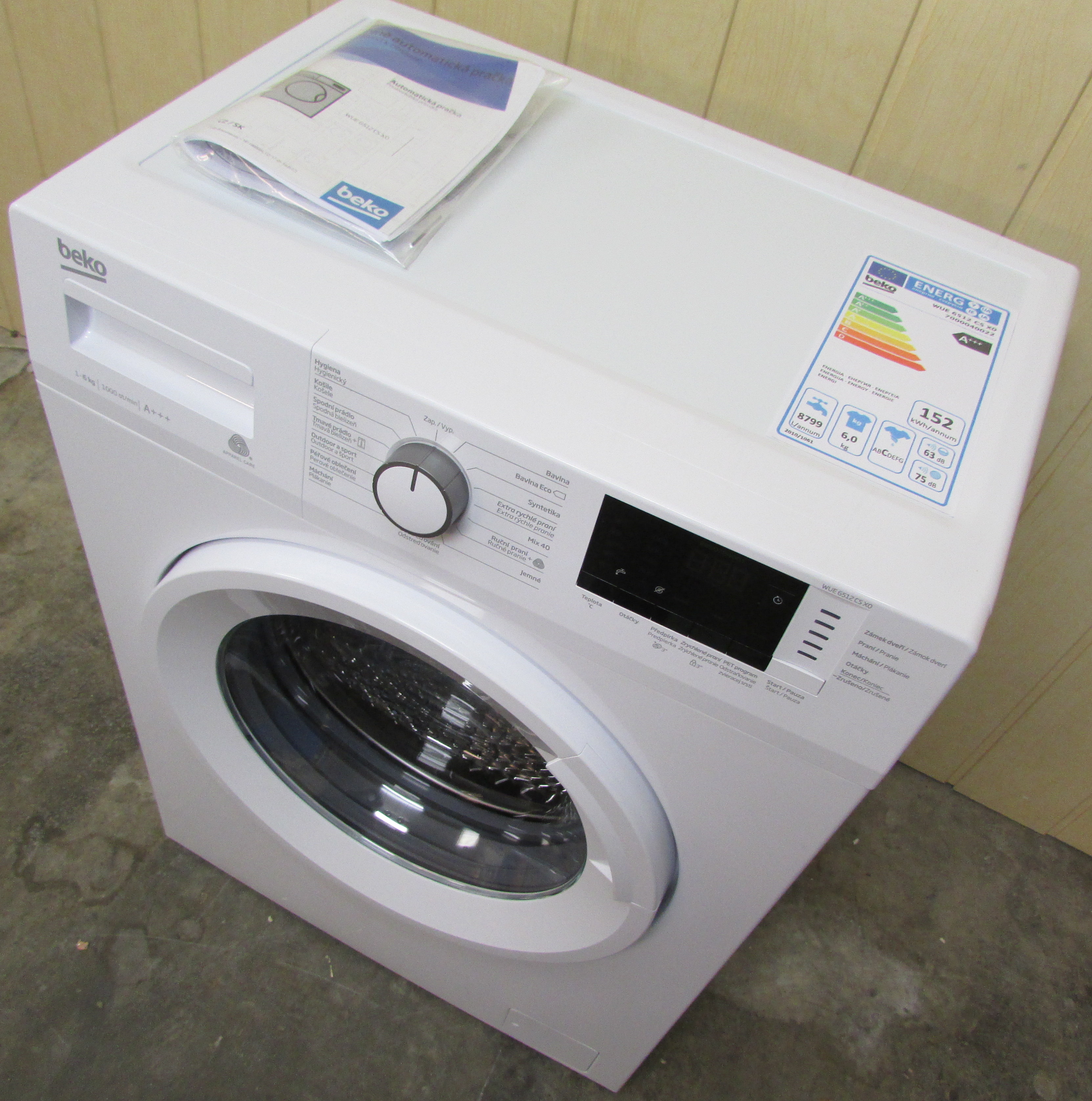 PRAČKA BEKO A+++ WUE6512CSX0 6 kg, 1000 ot/min