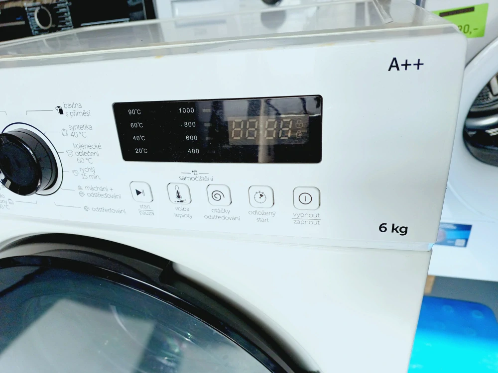 Pračka ECG A++ 6 kg 1000 ot. ZÁRUK