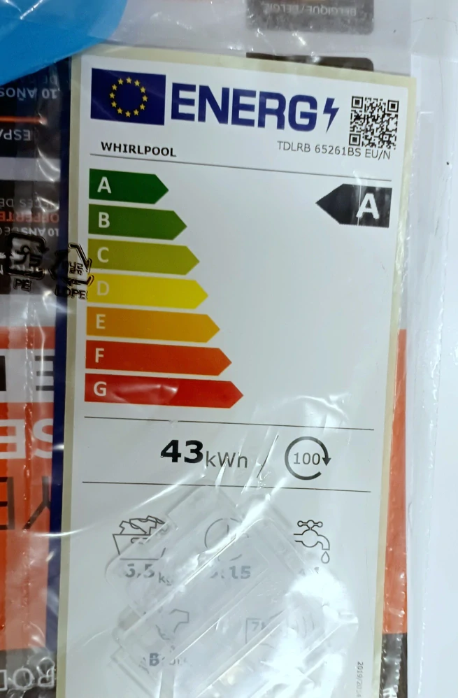 Pračka Whirlpool 6.5 kg 1200 ot. ZÁRUKA