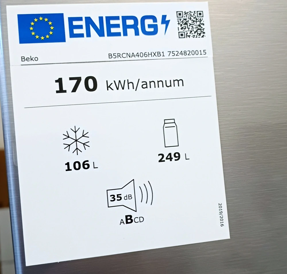 Lednice BEKO 203 cm, NoFrost, ZÁRUKA B5RCNA406HXB1