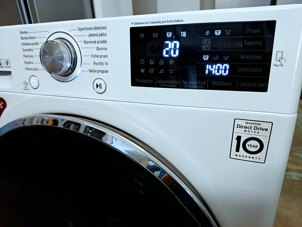 Pračka LG A+++ 7 kg 1400 ot./min. ZÁRUKA