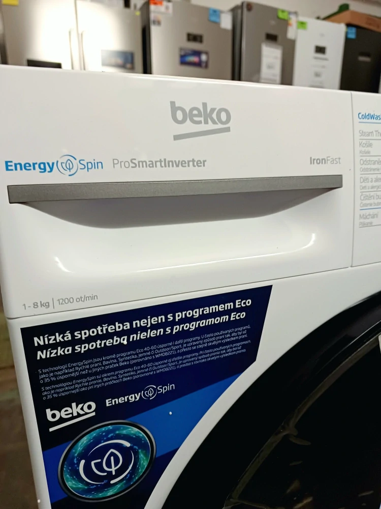 Pračka BEKO 8 kg, 1200 ot. ZÁRUKA  BM3WFU4821WC