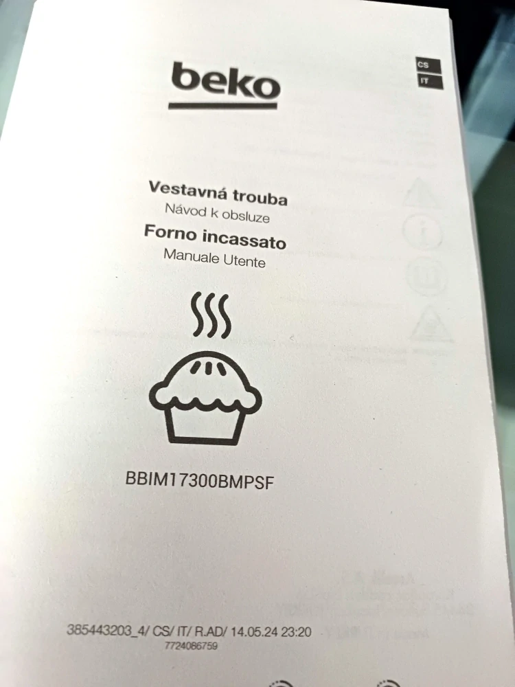 Vestavná trouba BEKO A+, ZÁRUKA BBIM13300XMPE