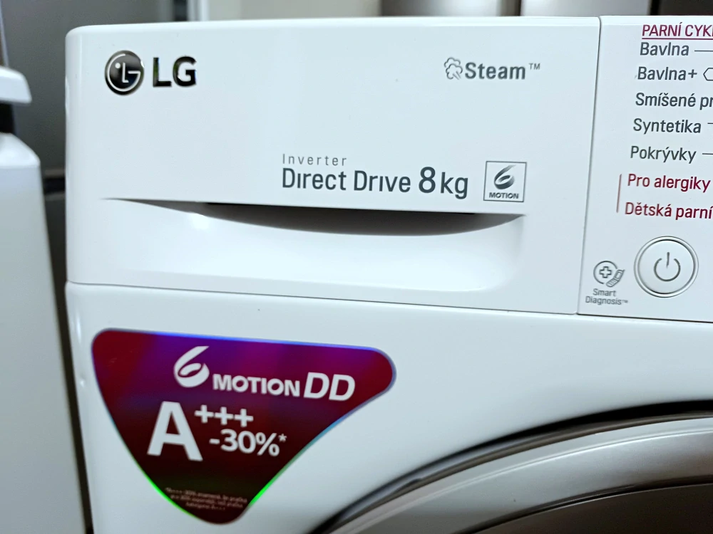 Pračka LG 8 kg A+++ 1400 ot./min. ZÁRUKA