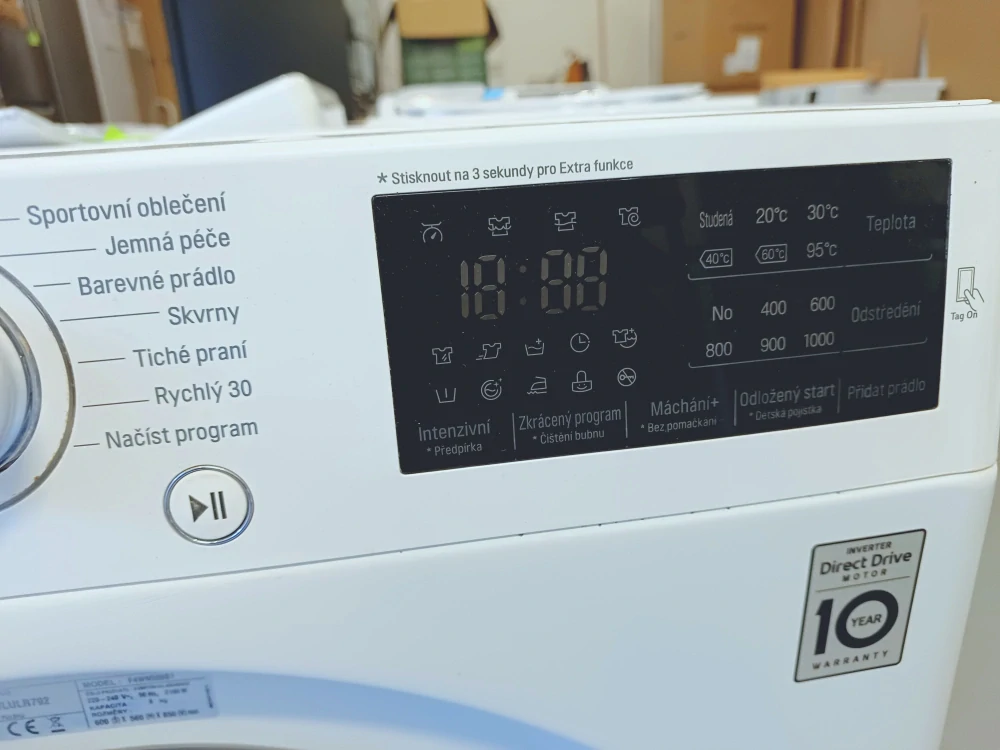 Pračka LG A+++ 6,5 kg slim,ZÁRUKA