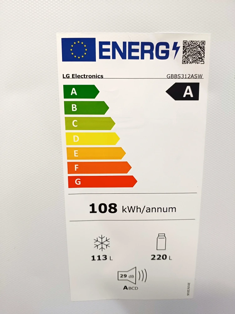 Lednice LG 186 cm, NoFrost, ZÁRUKA GBBS312ASW