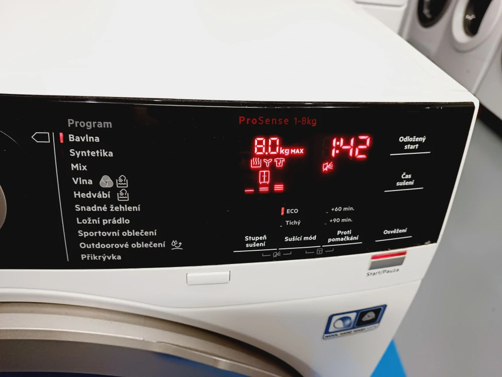 Sušička AEG A+++ 8 Kg, ZÁRUKA T8DBE48SC